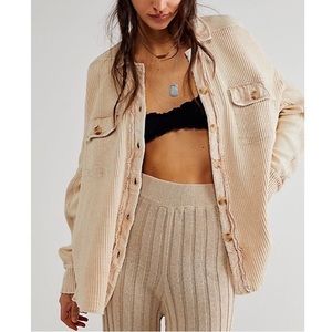 Free People One Scout Jacket in Sand
